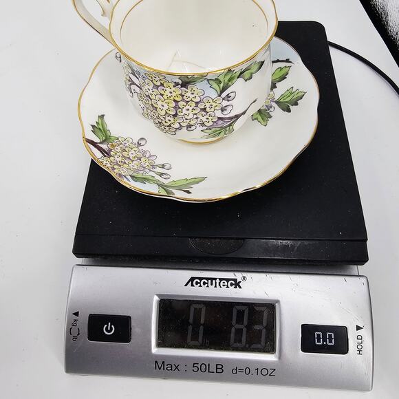 Vintage Royal Albert  Flower of the Month #5 May Hawthorn Teacup & Saucer - Picture 12 of 12